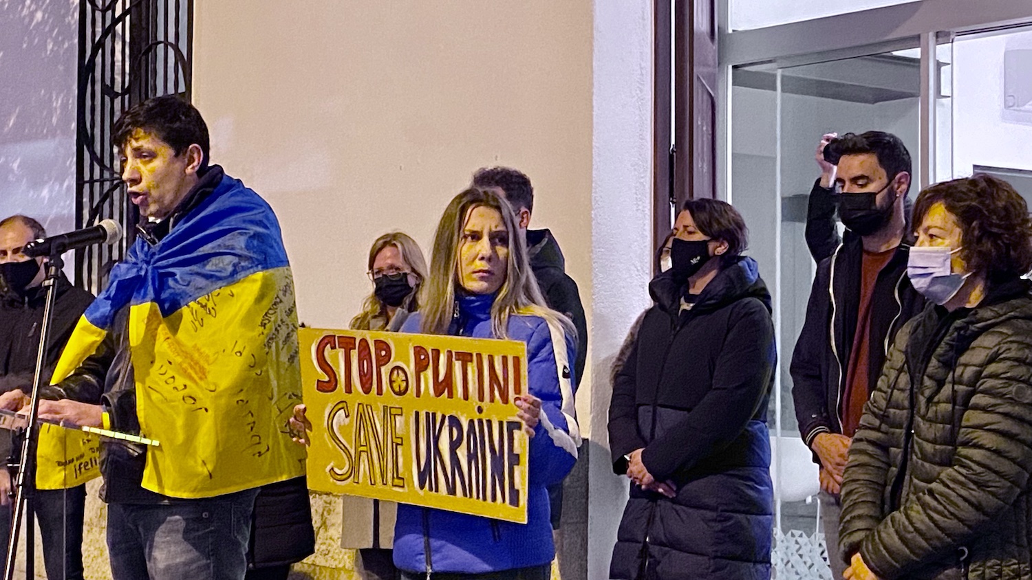 Concentració en favor de la pau a Ucraïna