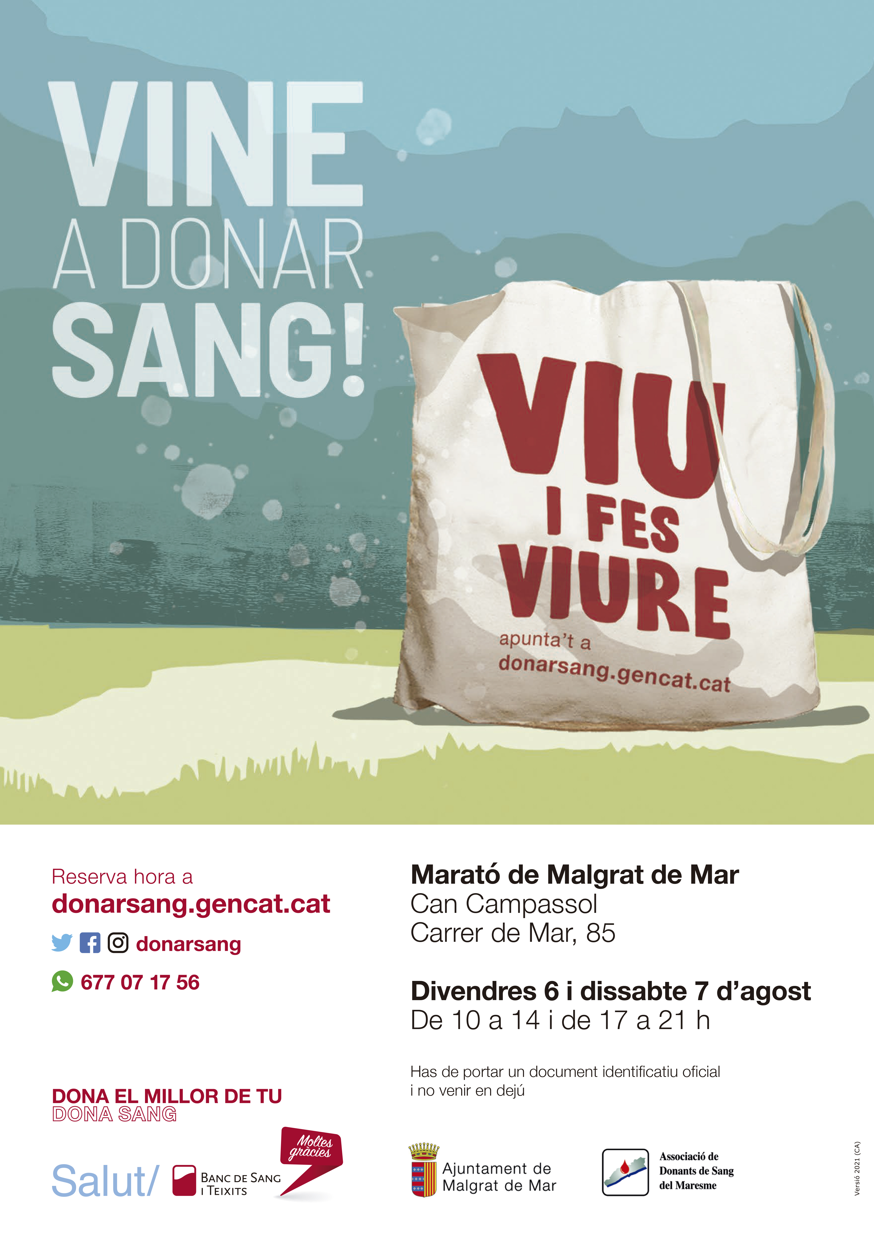 Festa Major Sant Roc: Marató del Banc de Sang