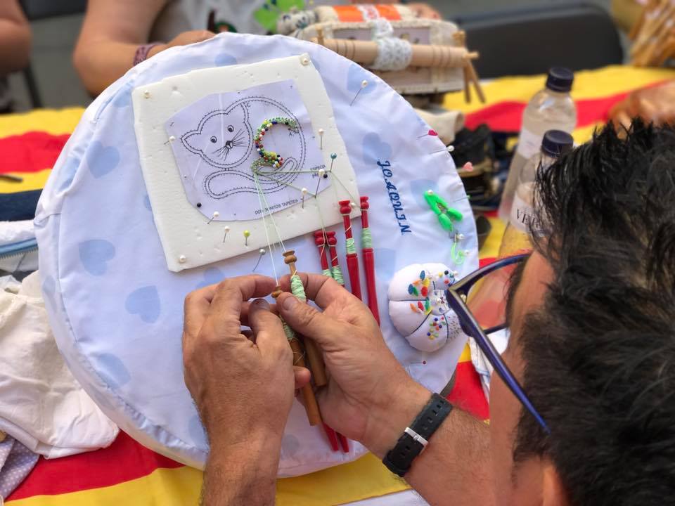 Festa Major de Sant Roc: Exhibició de puntes de coixí