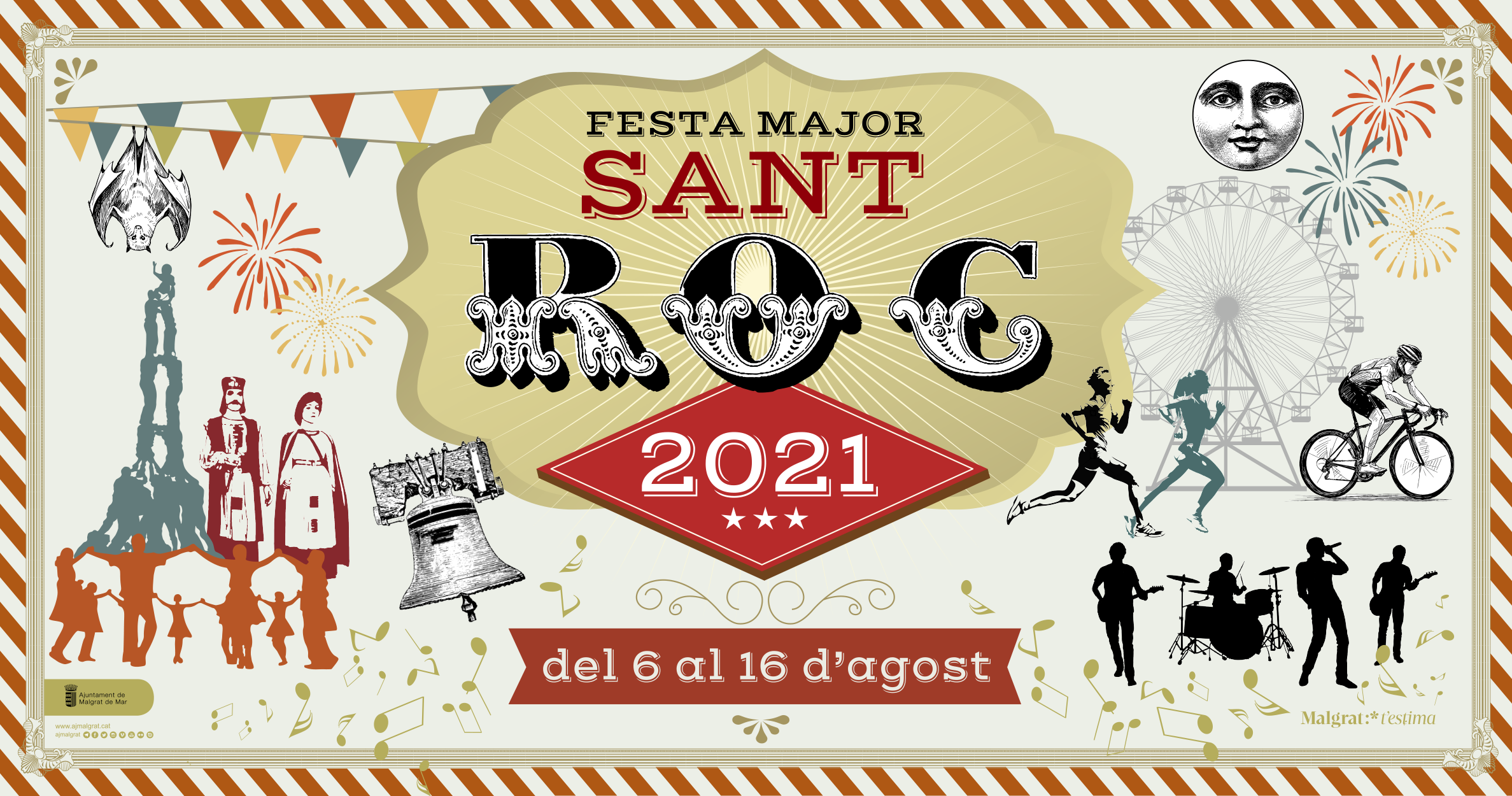Festa Major de Sant Roc de 2021. Foto: AjMalgrat. 