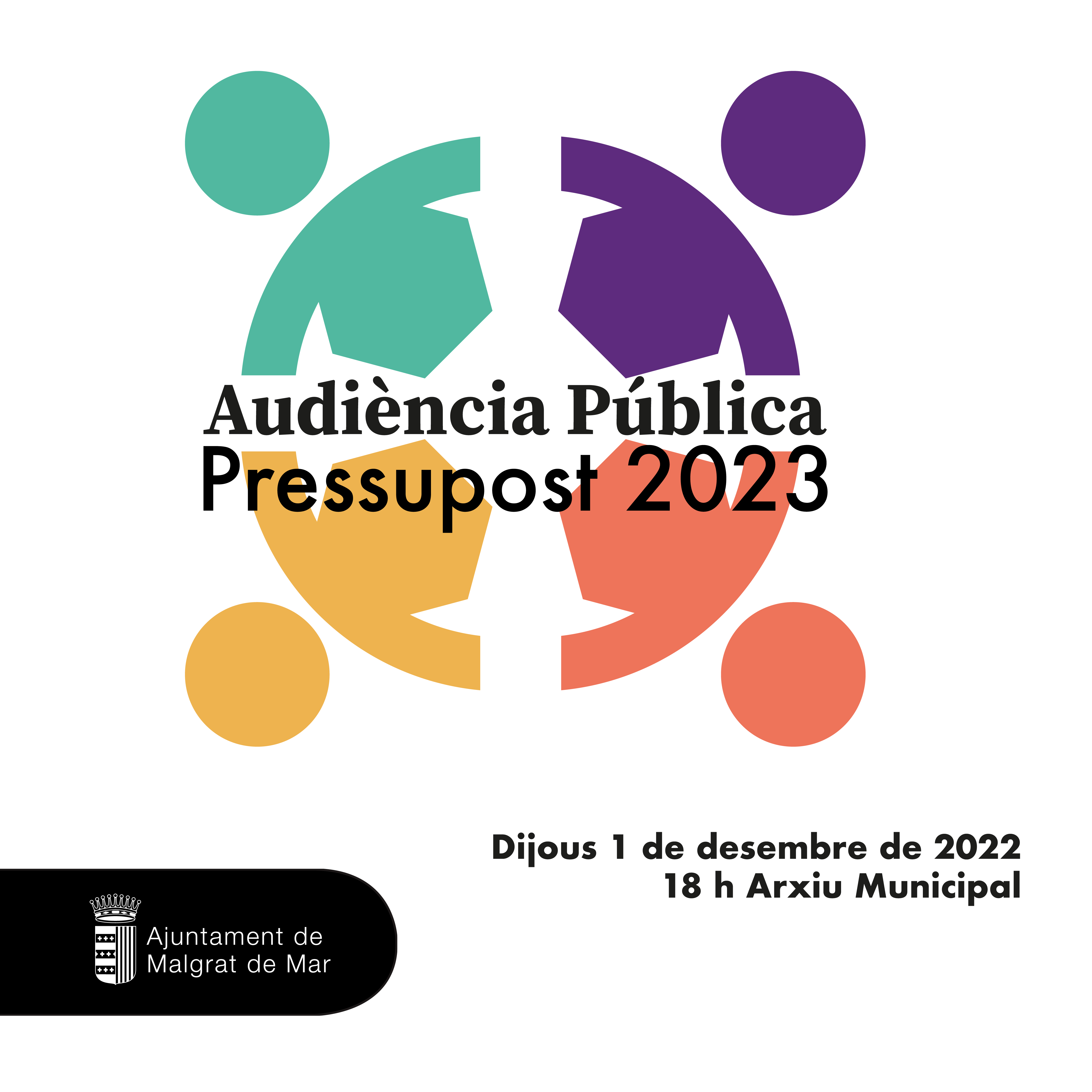 Audiència Pública del pressupost municipal per al 2023, aquest dijous a l'Arxiu Municipal