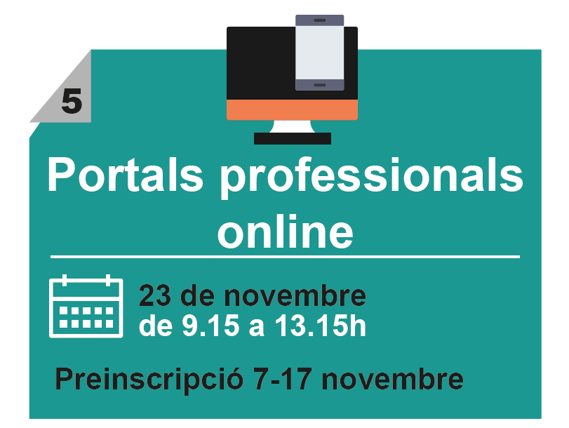 L'Àrea d'Ocupació, Formació i Empresa organitza un curs gratuït sobre portals professionals online