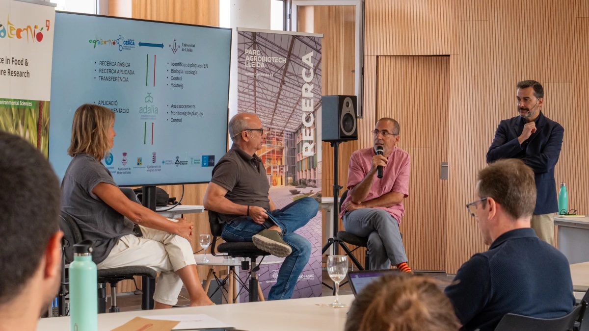 Malgrat explica en una ponència del Parc Agrobiotech de Lleida l'experiència de 15 anys sense utilitzar fitosanitaris