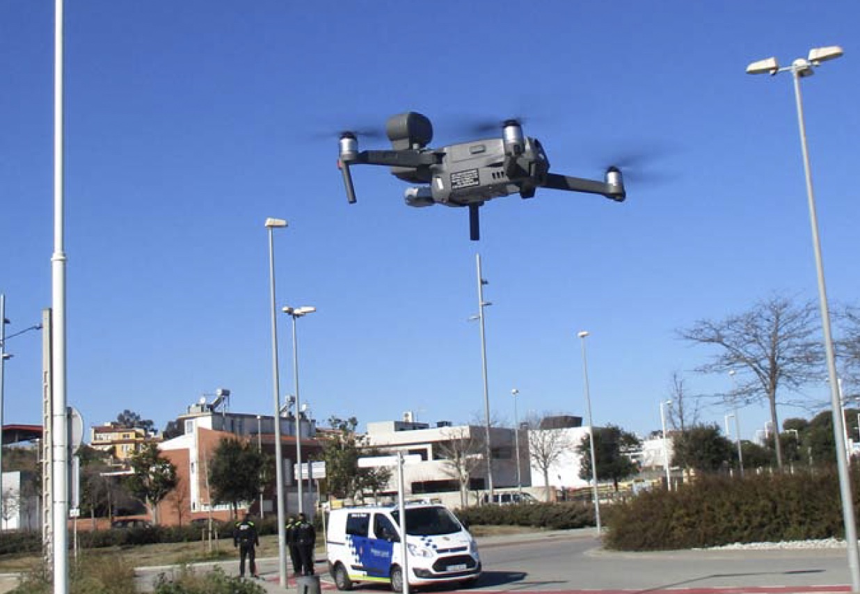 La unitat de drons de la Policia Local va realitzar 79 serveis l'any passat