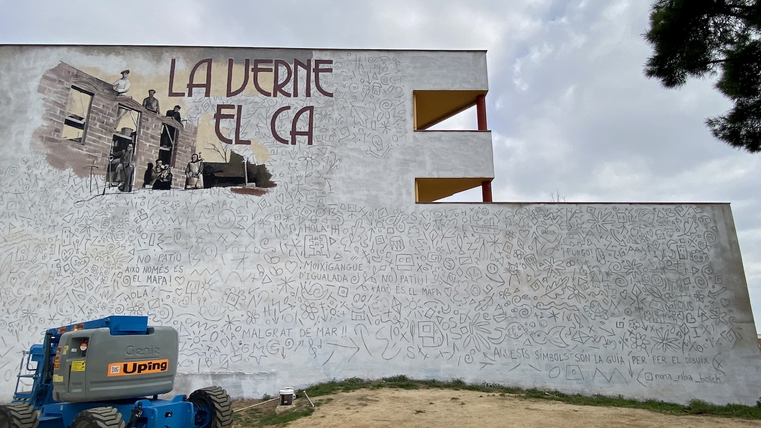 En marxa els treballs de creació del nou mural artístic dels barris de la Verneda i el Castell