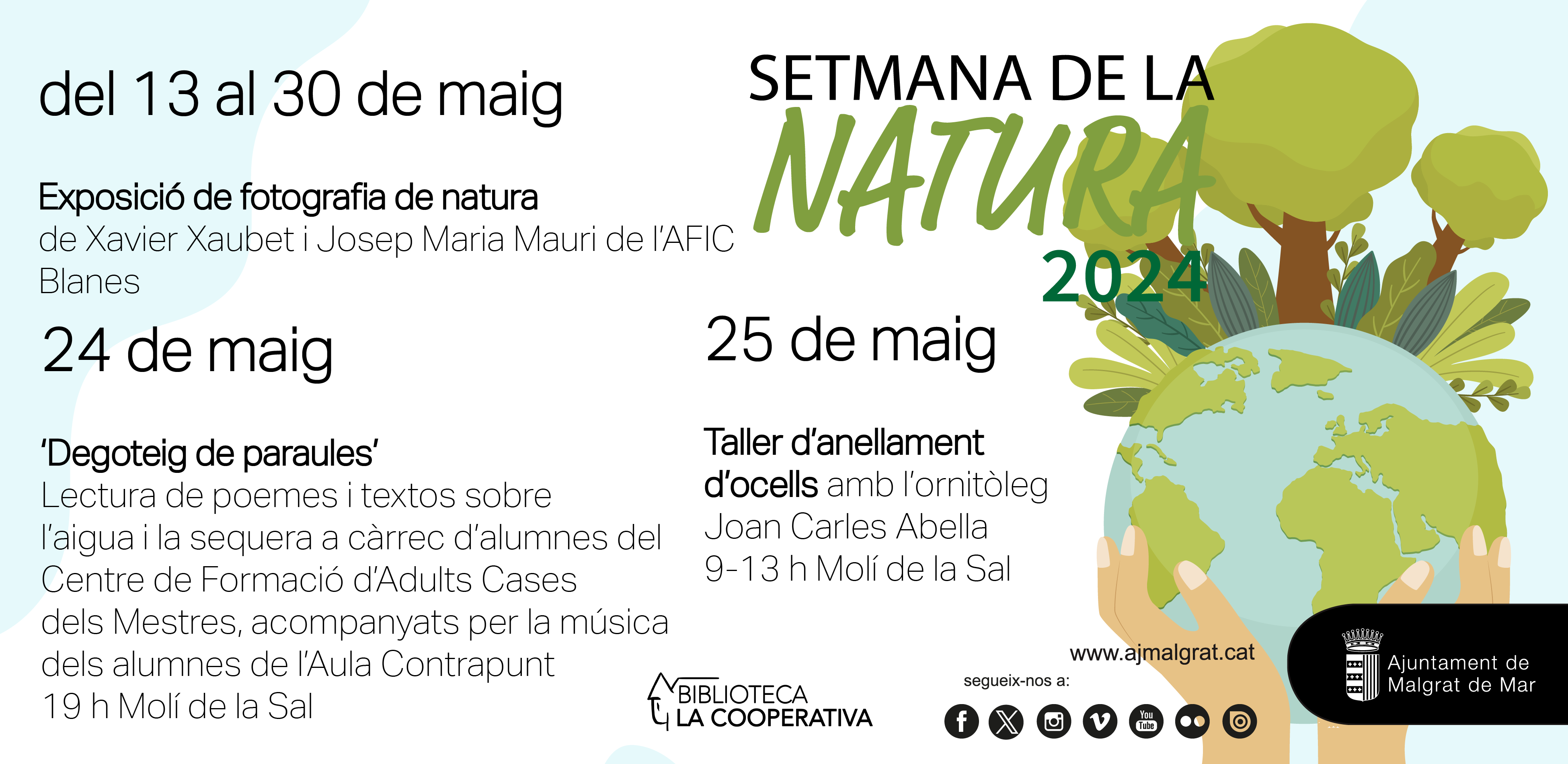 Una sessió de literatura i música amb l'aigua com a protagonista, per celebrar la Setmana la Natura 