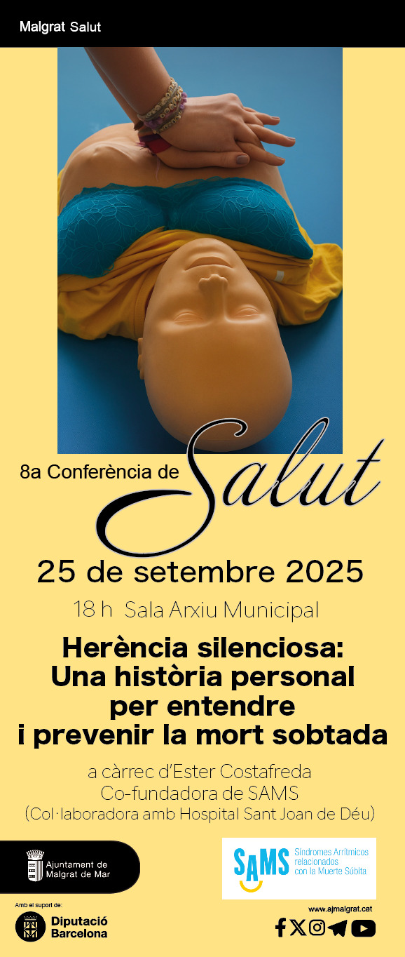 La 8a Conferència de Salut tractarà sobre la mort sobtada el 25 de setembre