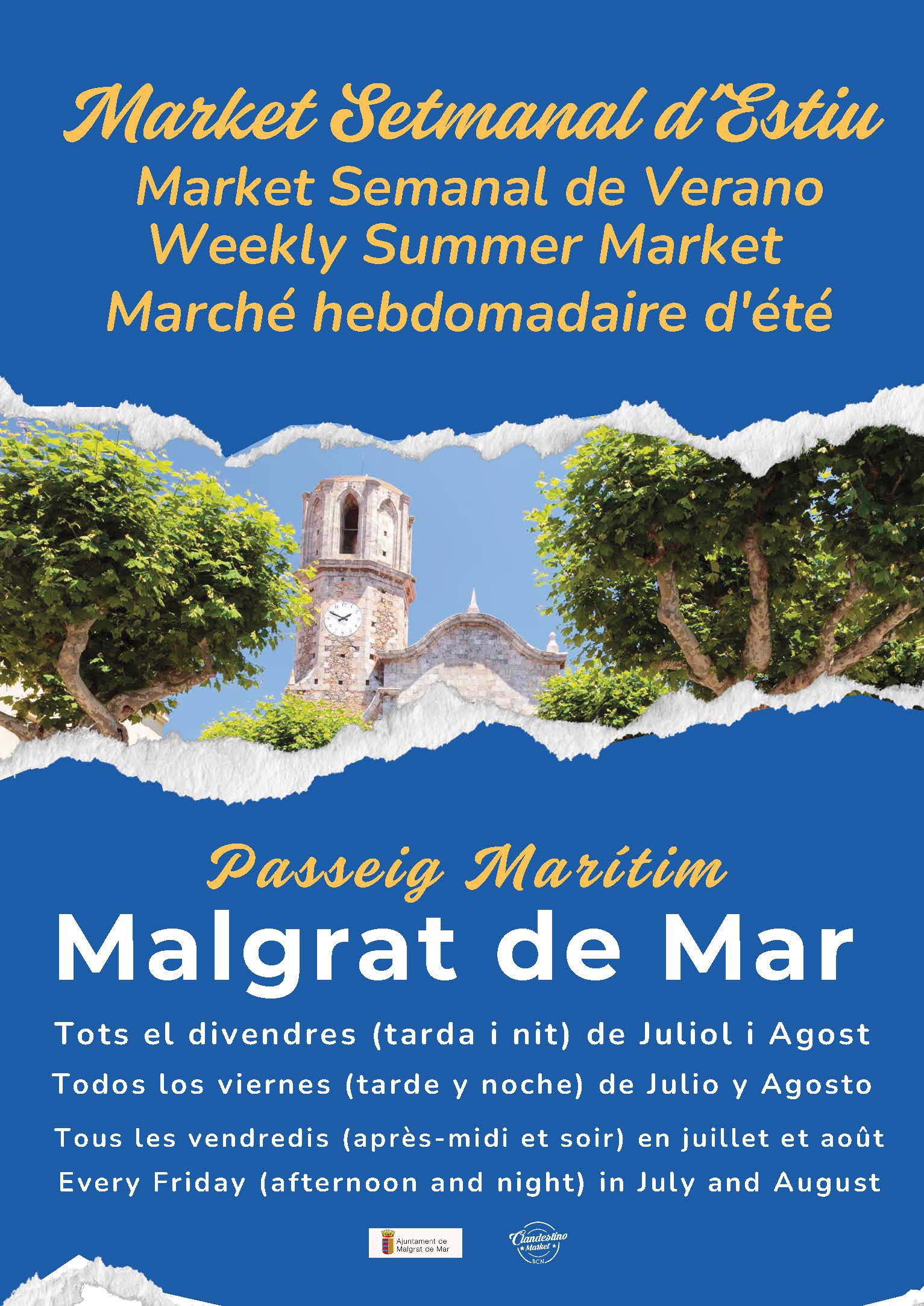 'Market' Setmanal d'Estiu al Passeig Marítim, des d'avui i fins al 31 d'agost