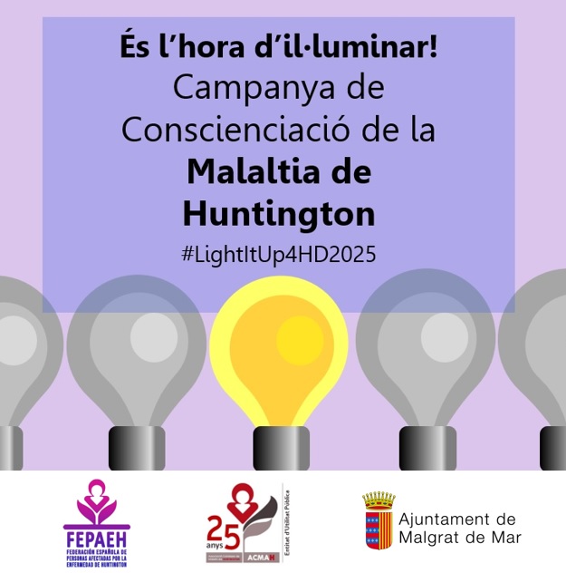 Malgrat s'afegeix a la campanya de conscienciació de la malaltia neurodegenerativa de Huntington