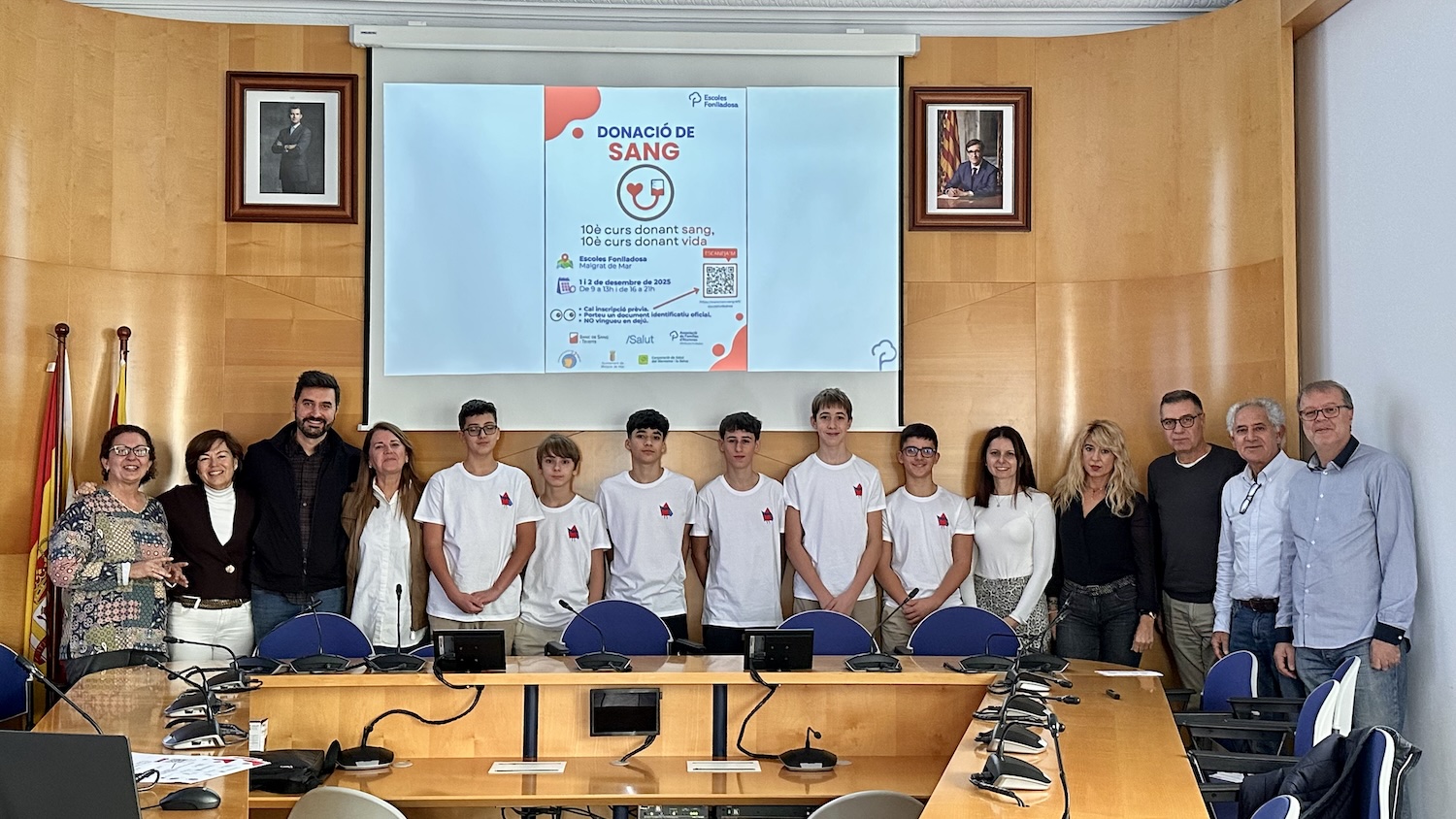 Els alumnes de 3r d'ESO del Fonlladosa presenten la desena campanya de donació de sang de l'escola