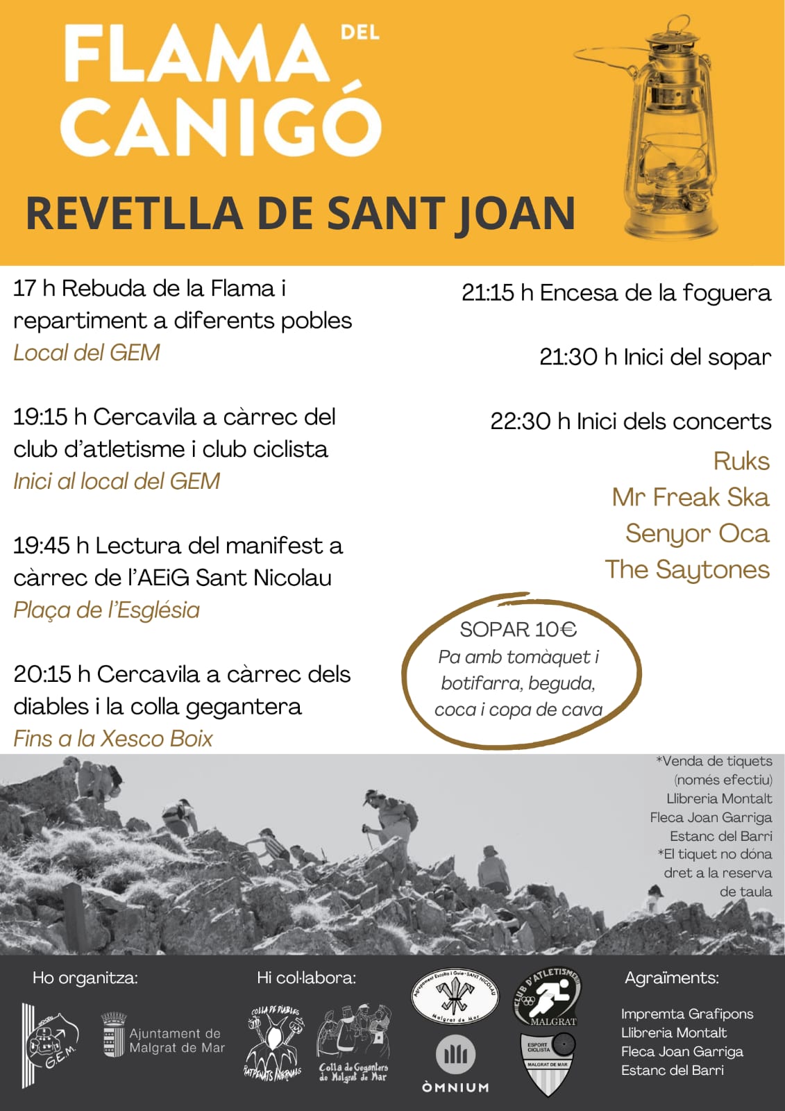 Concert dels Ruks, Mr Freak Ska, Senyor Oca i The Saytones per a la revetlla de Sant Joan