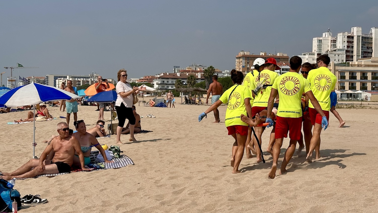 Simulacre d'emergència avui a la Platja de l'