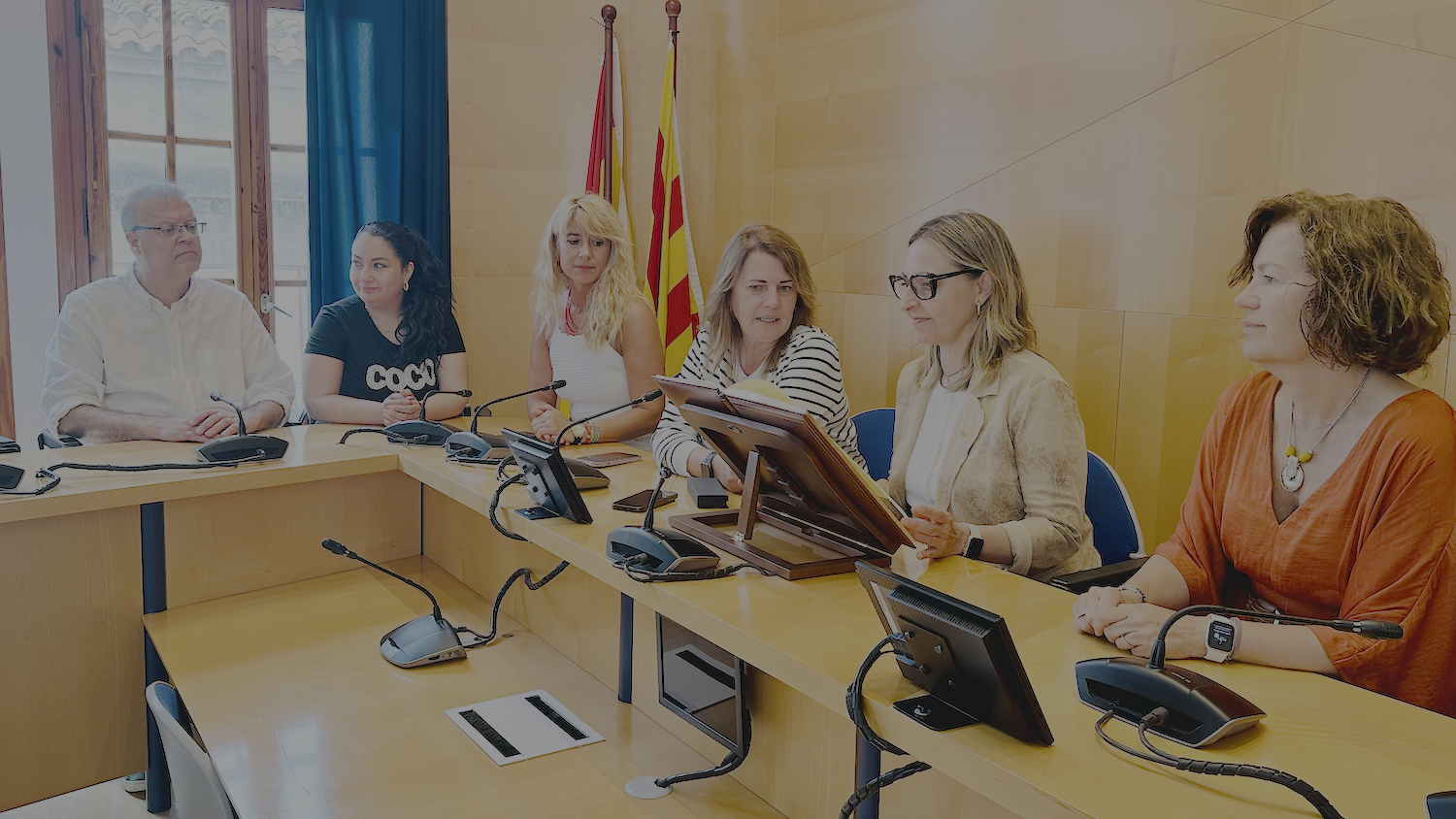 Visita institucional de la consellera d'Igualtat i Feminisme, Eva Menor